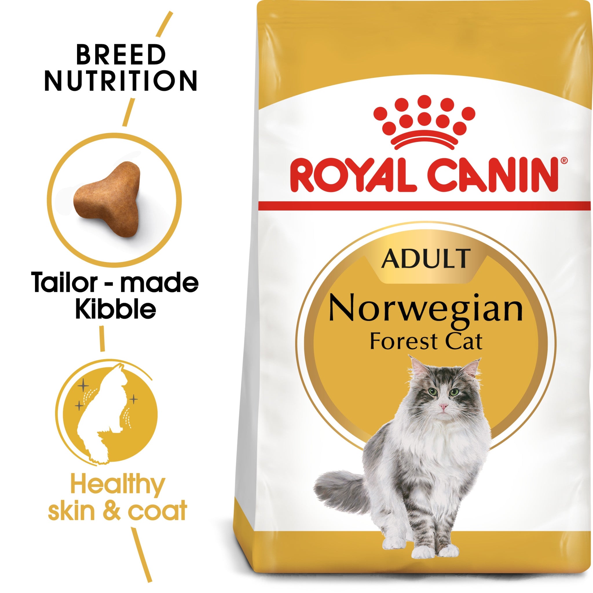 Feline Breed Nutrition Norwegian Forest Cat Adult 2 Kg