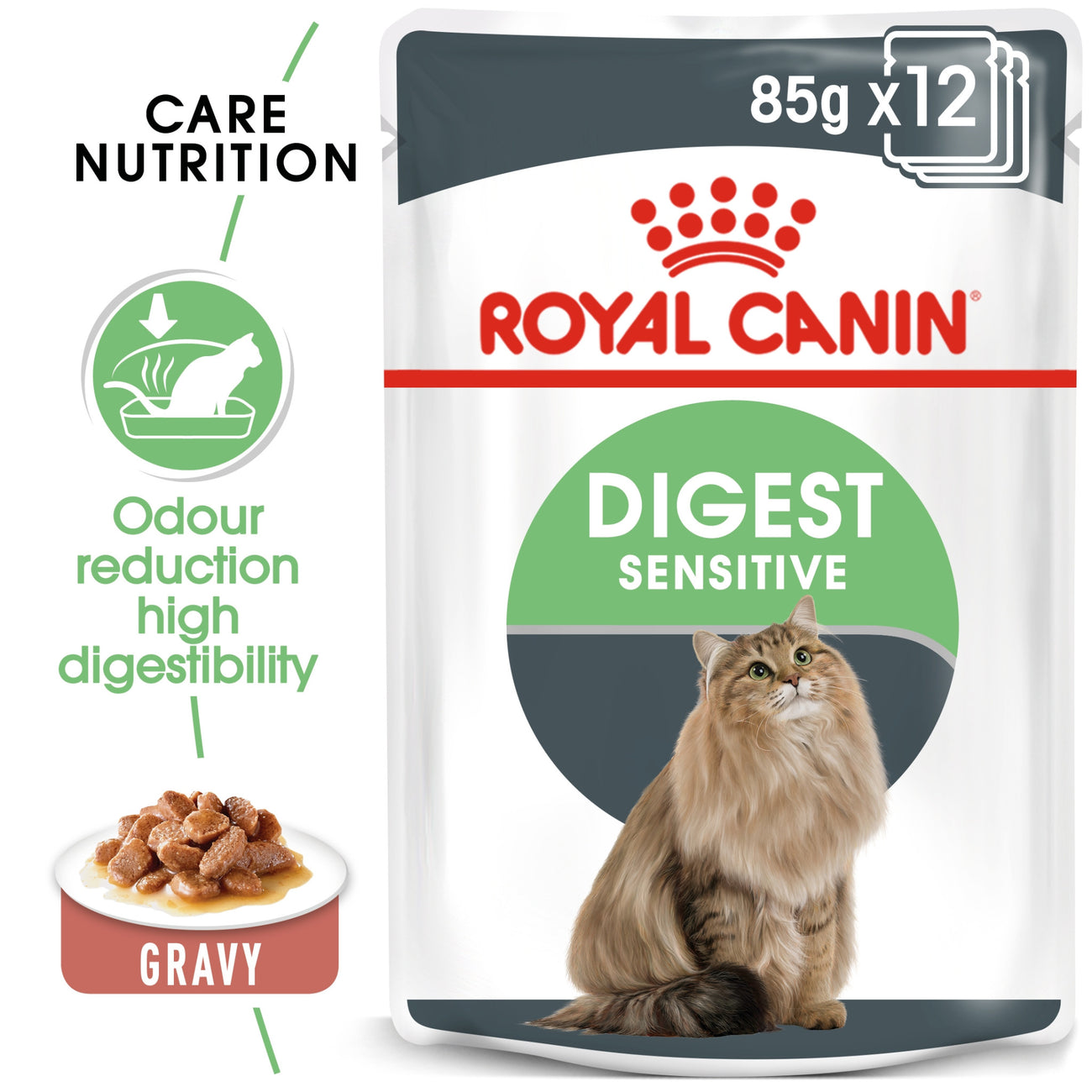 Feline Care Nutrition Digest Sensitive Gravy (Wet Food - Pouches) Digestive Care